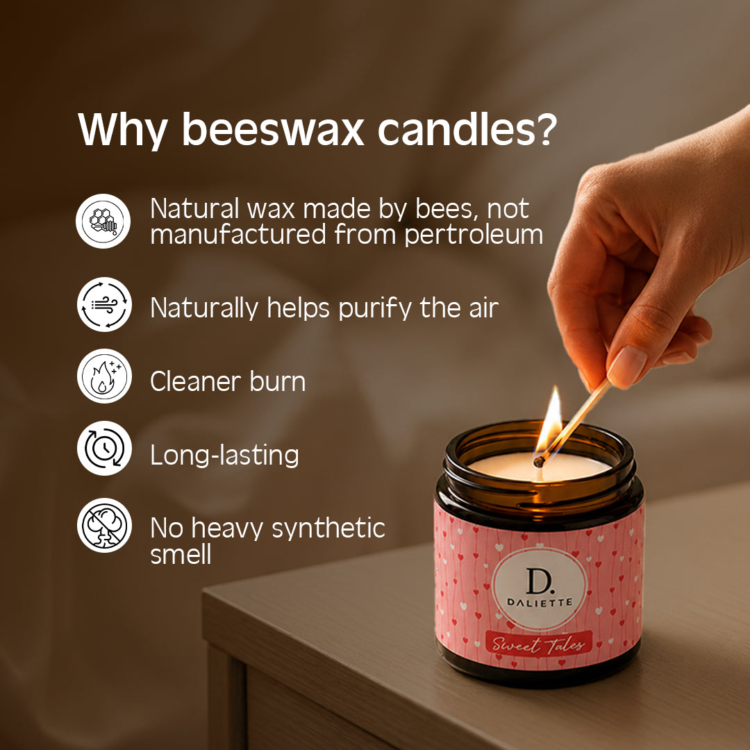 Sweet Tales | Beeswax Candle Scented with Essential Oils